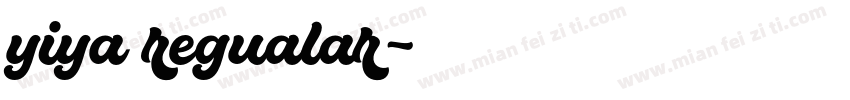 yiya regualar字体转换